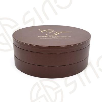 High-end paper round shape chocolate box